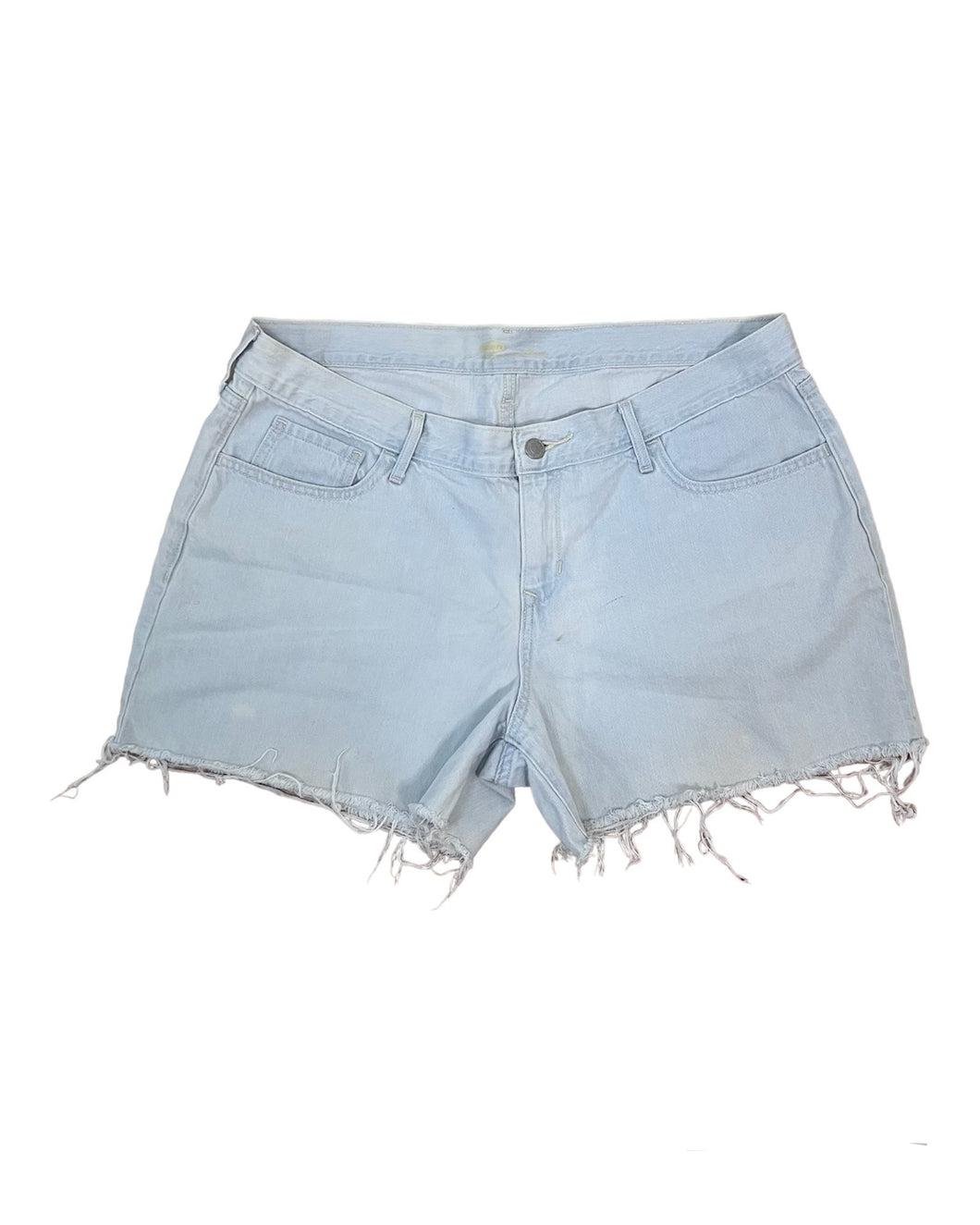 4.24 SHORTS Sz 14 Light Denim Cutoff