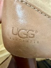 Load image into Gallery viewer, 11.20 BOOTS Sz 6.5 UGG Raya 5598 Taupe Leather Block Heel w/Sheepskin Trim
