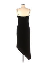 Load image into Gallery viewer, 4.21.22 DRESS Sz 10 Black High Low Ruffle Bottom
